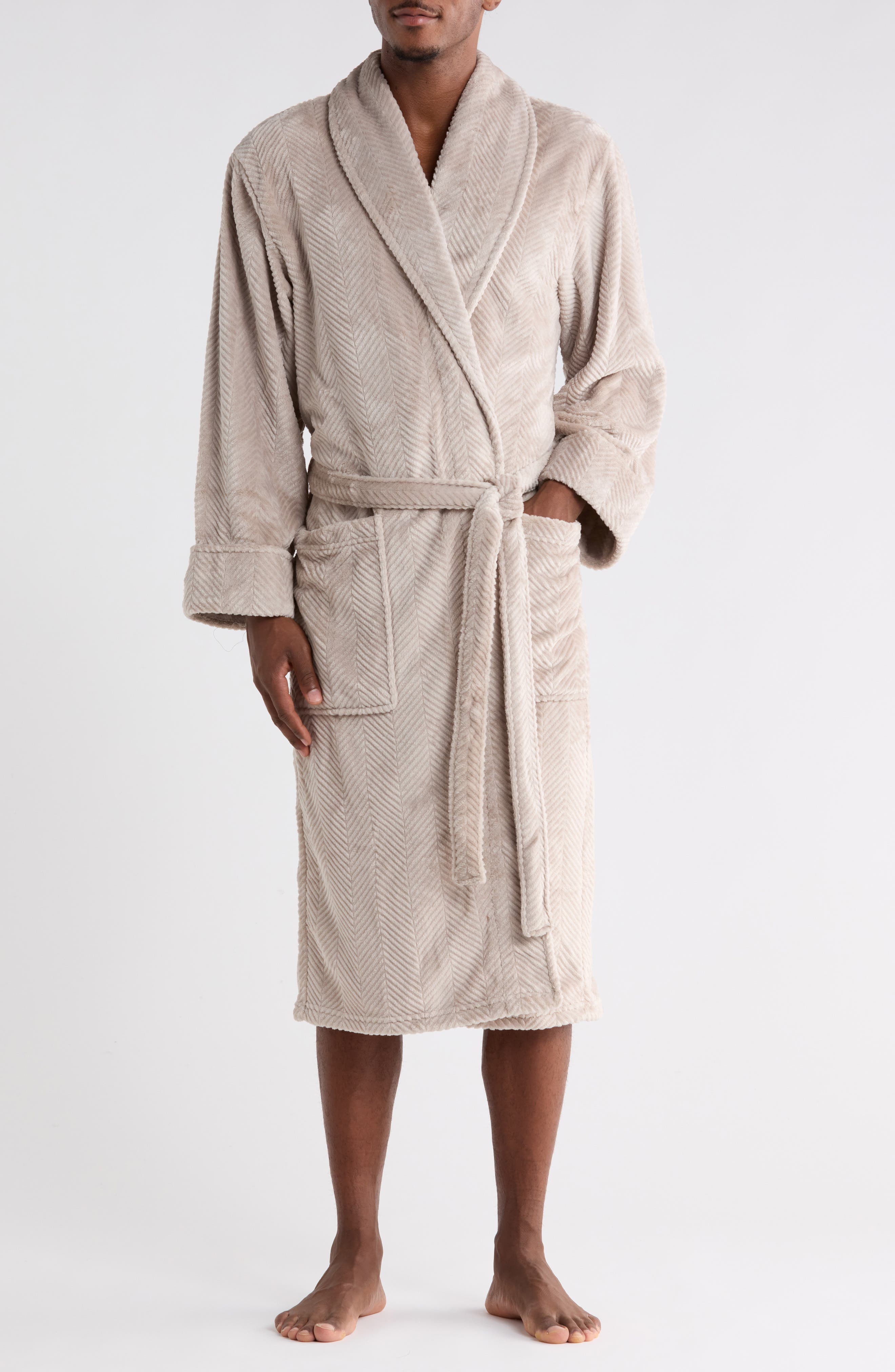 Plush Chevron Robe