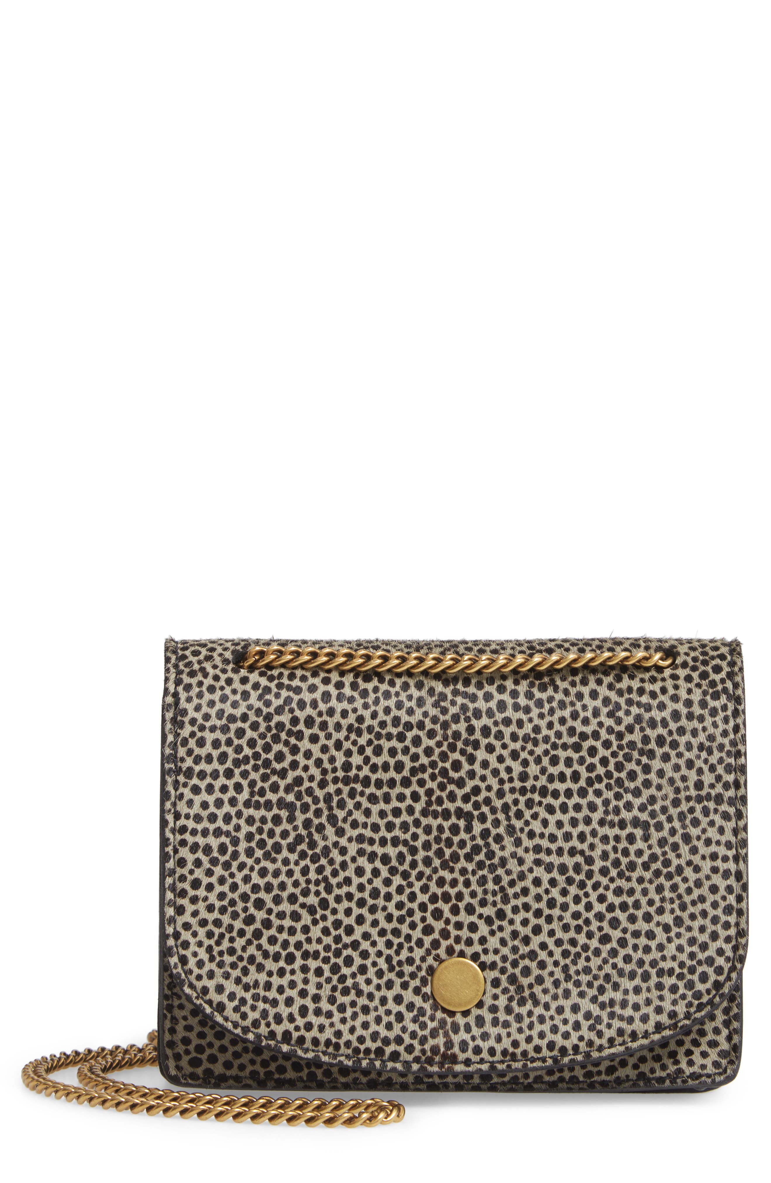 Madewell Genuine Calf Hair Crossbody Bag, Main, color, 