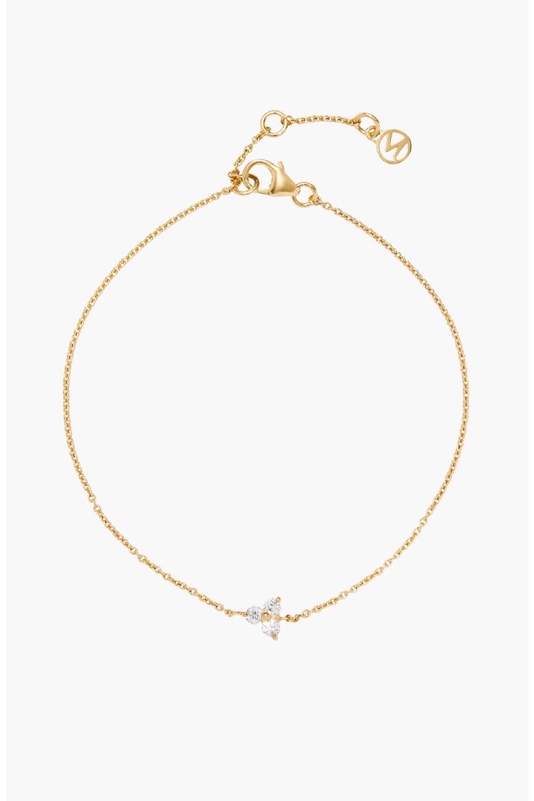 Lotus Bracelet, Alternate, color, Gold Vermeil / Lab Sapphire