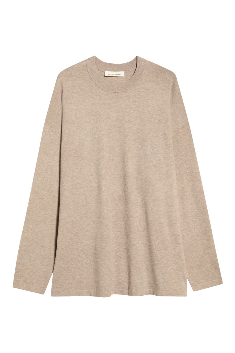 Soft Knit Long Sleeve T-Shirt, Alternate, color, SEAL HEATHER