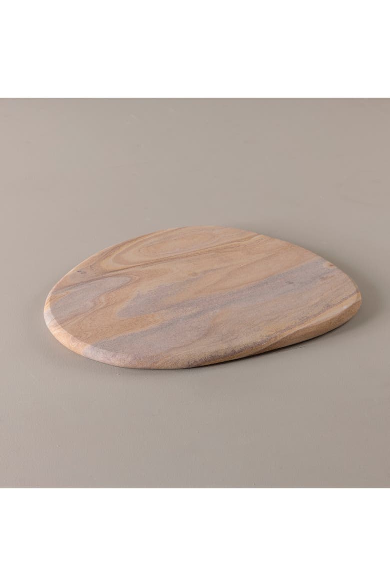 Rainbow Sandstone Pebble Board, Alternate, color, Beige