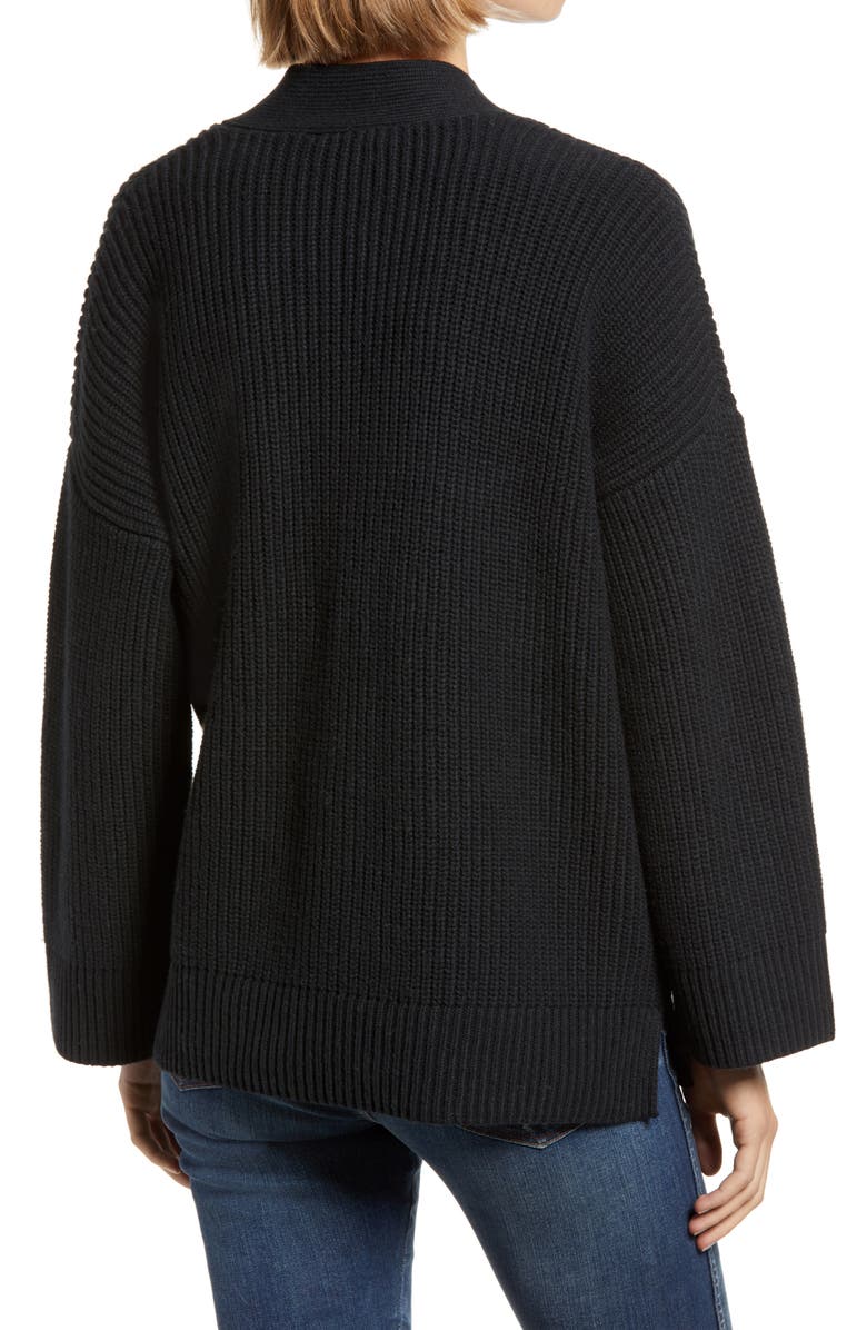 Madewell Madison Rib Side Tie Cardigan, Alternate, color,
