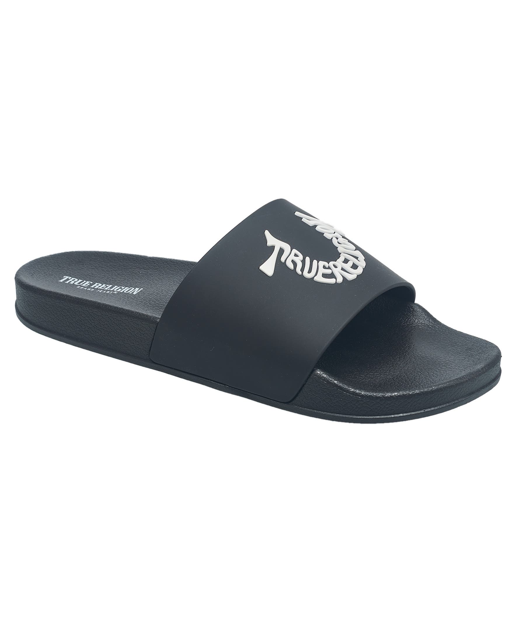 True Religion Men's TI Logo Slide, Main, color, 