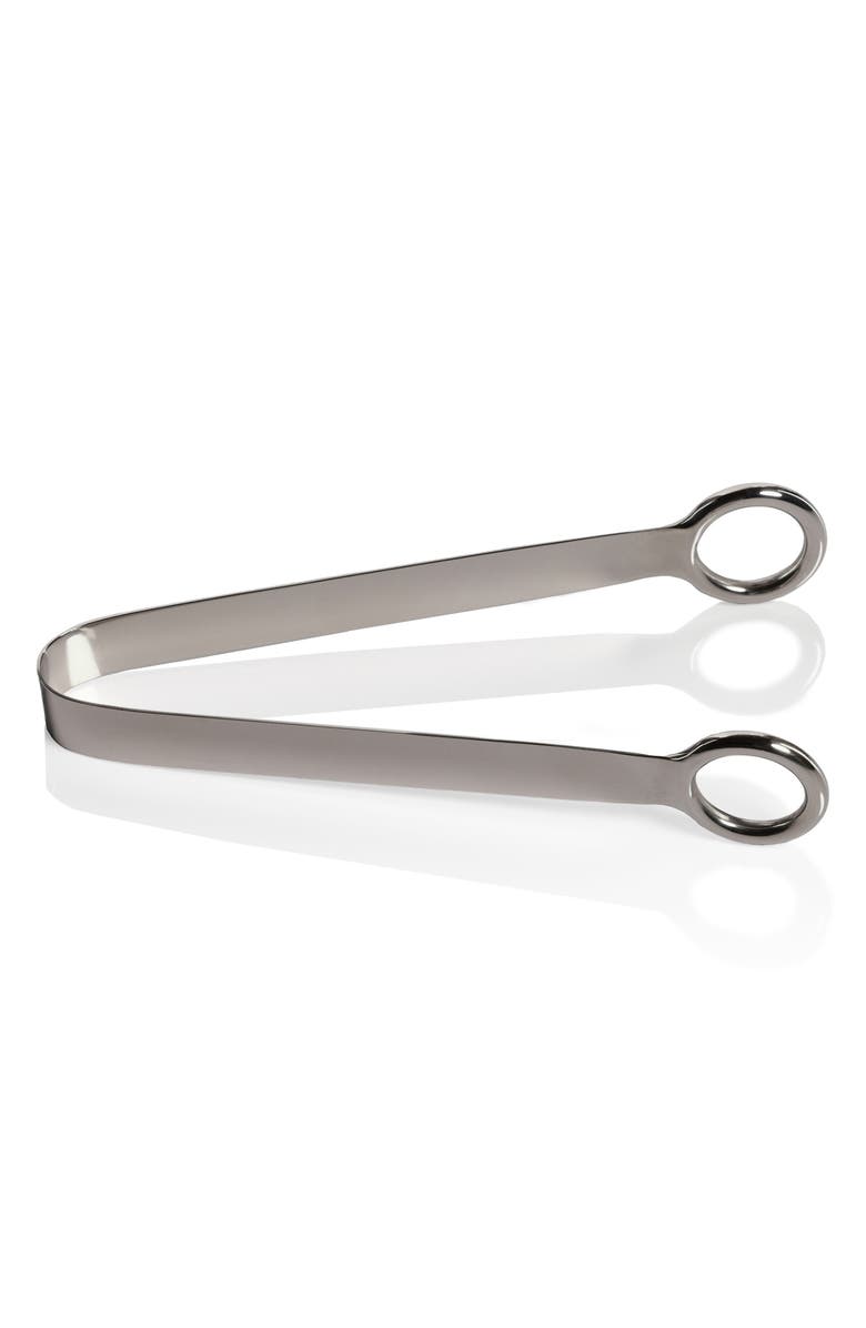 Zodax Avenir Polished Ice Tongs, Main, color, 
