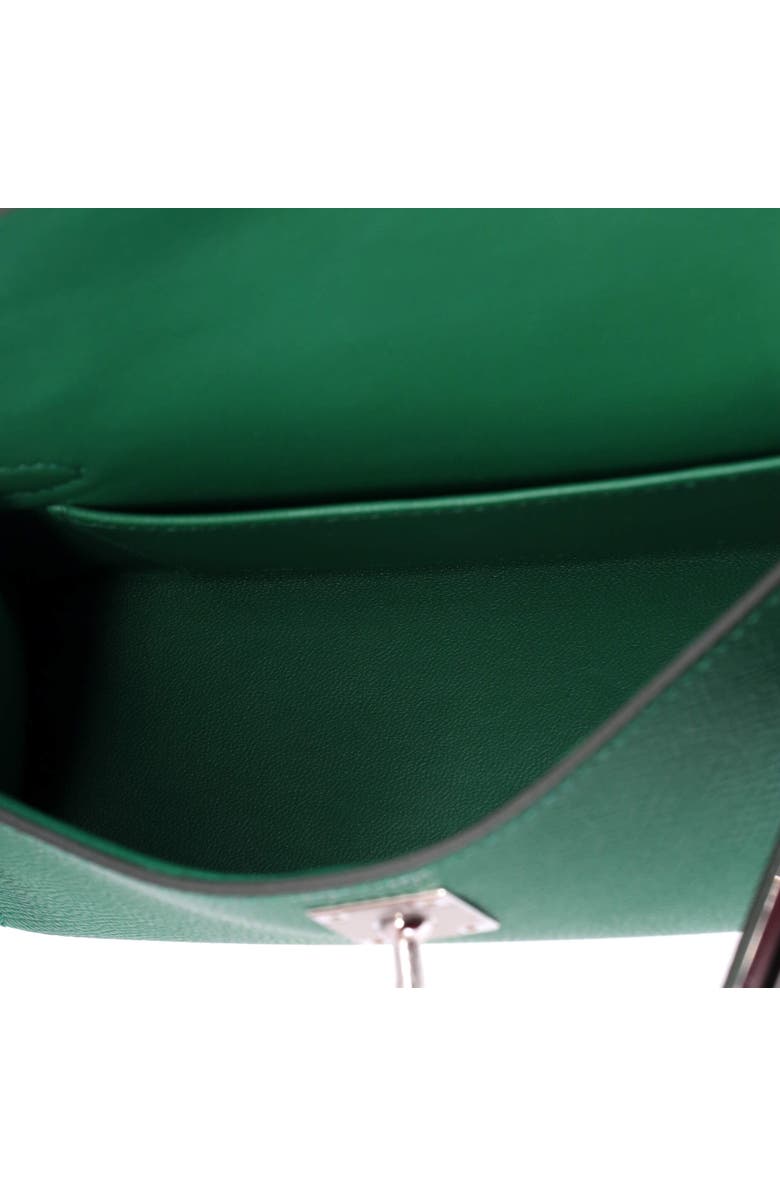 Pre-Owned Hermes Kelly Mini II Bag Green Epsom with Palladium Hardware 20, Alternate, color, Vert Vertigo