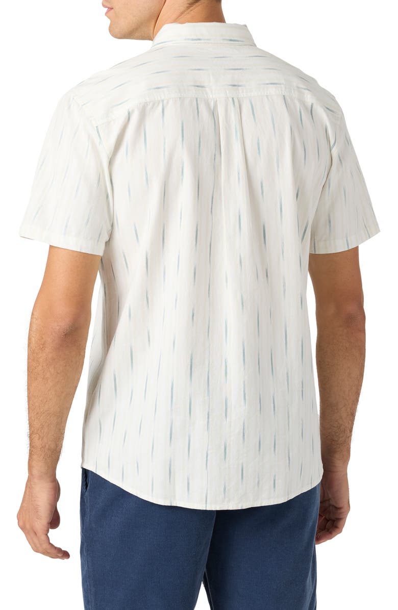 O'Neill Seafaring Ikat Short Sleeve Cotton Button-Up Shirt, Alternate, color, 