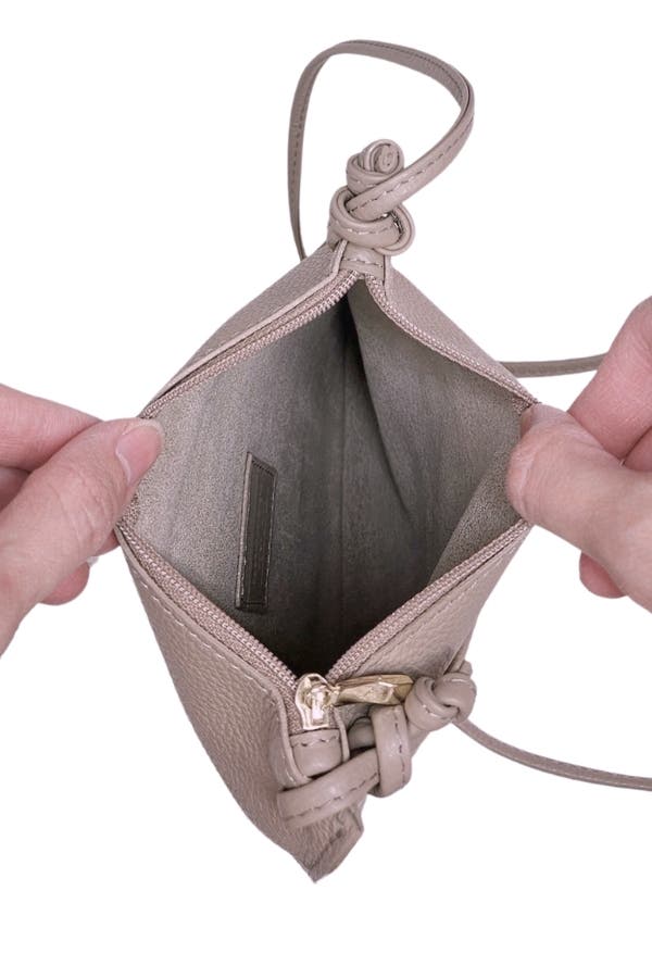 Muse 564 Pebbled Leather Small Crossbody Bag, Alternate, color, Light Sand