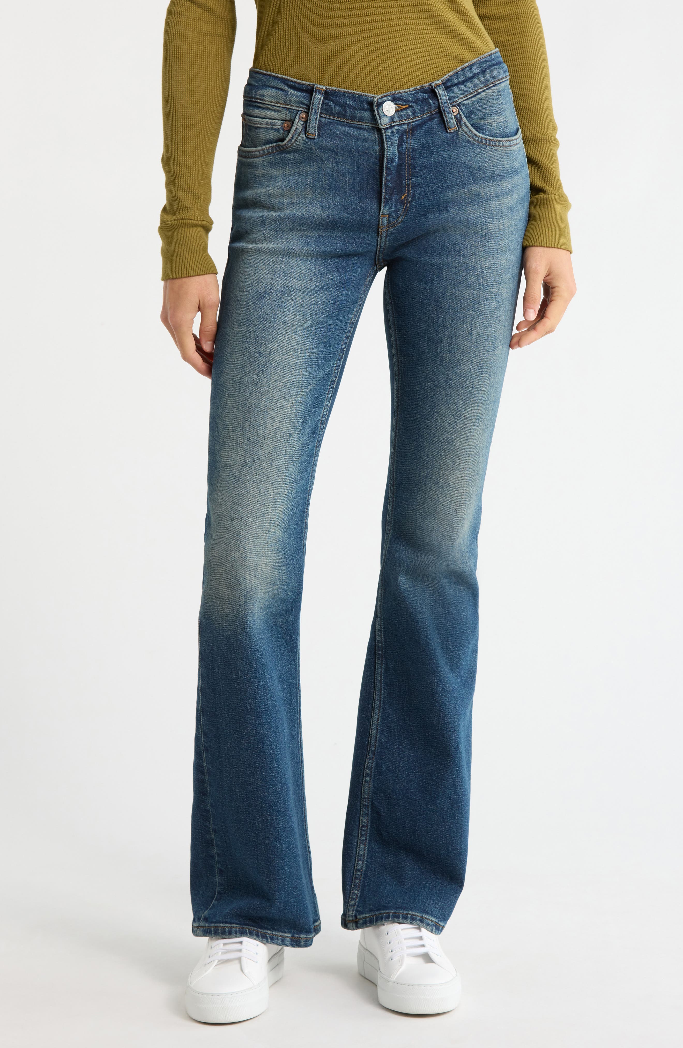 Low Rise Micro Bootcut Jeans