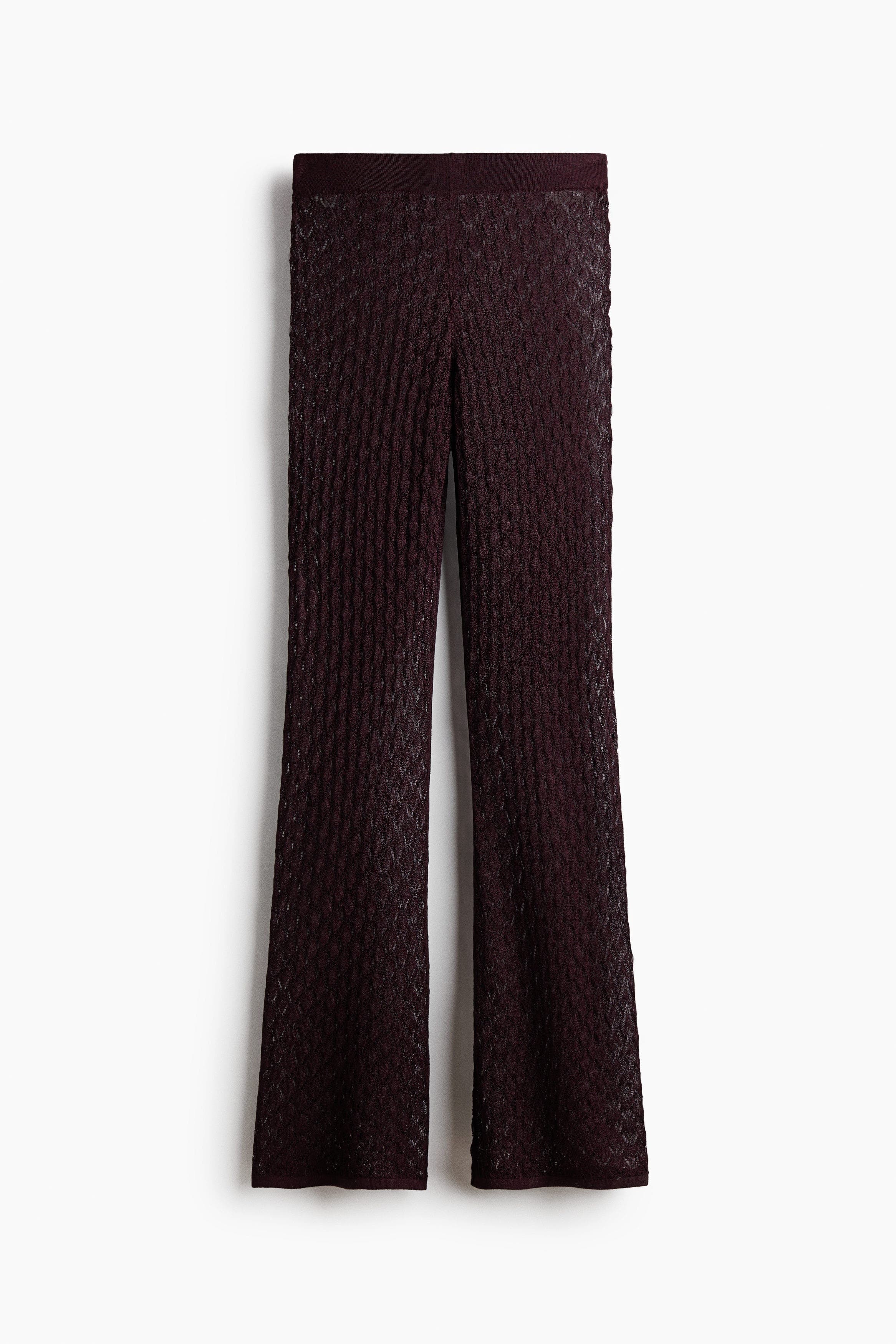 Shimmering Pointelle-knit Trousers - image 3
