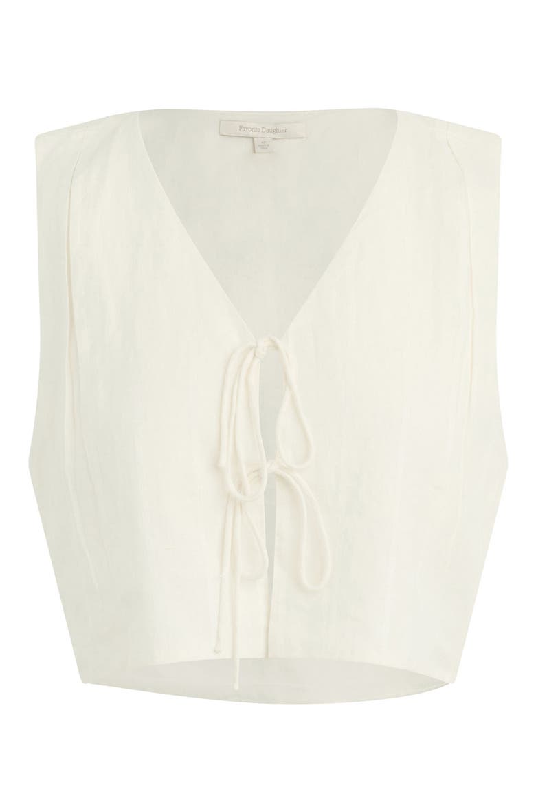 The Invisible String Sleeveless Crop Top, Alternate, color, CREAM