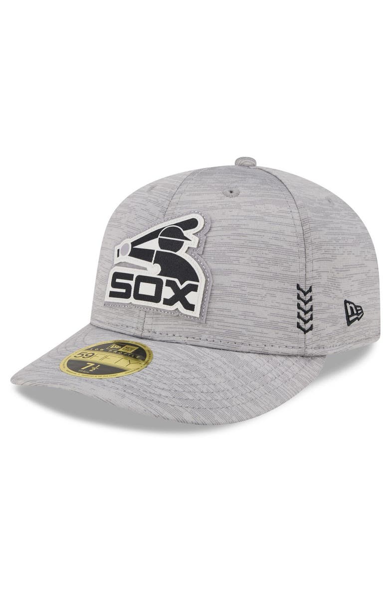 New Era Men's New Era Gray Chicago White Sox 2024 Clubhouse Low Profile 59FIFTY Fitted Hat, Main, color, Heather Gray