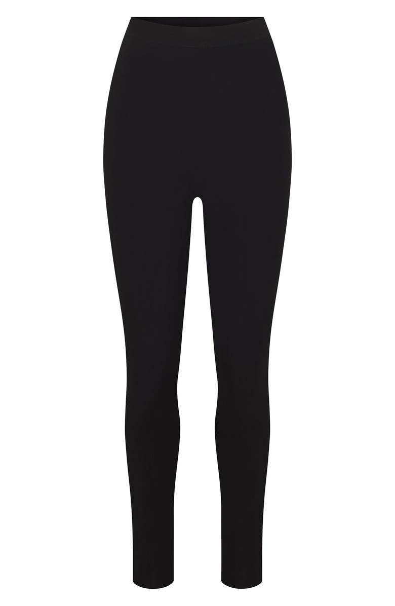 Naked Wardrobe High Waist Leggings, Alternate, color, Black