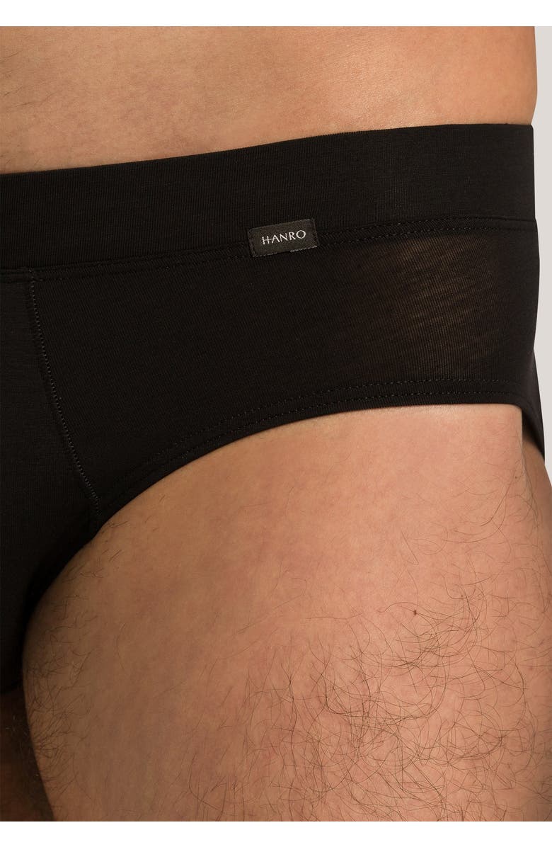 Hanro Natural Function TENCEL(TM) and Cotton Brief, Alternate, color, Deep Black