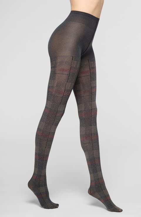 Soft Plaid Tights
