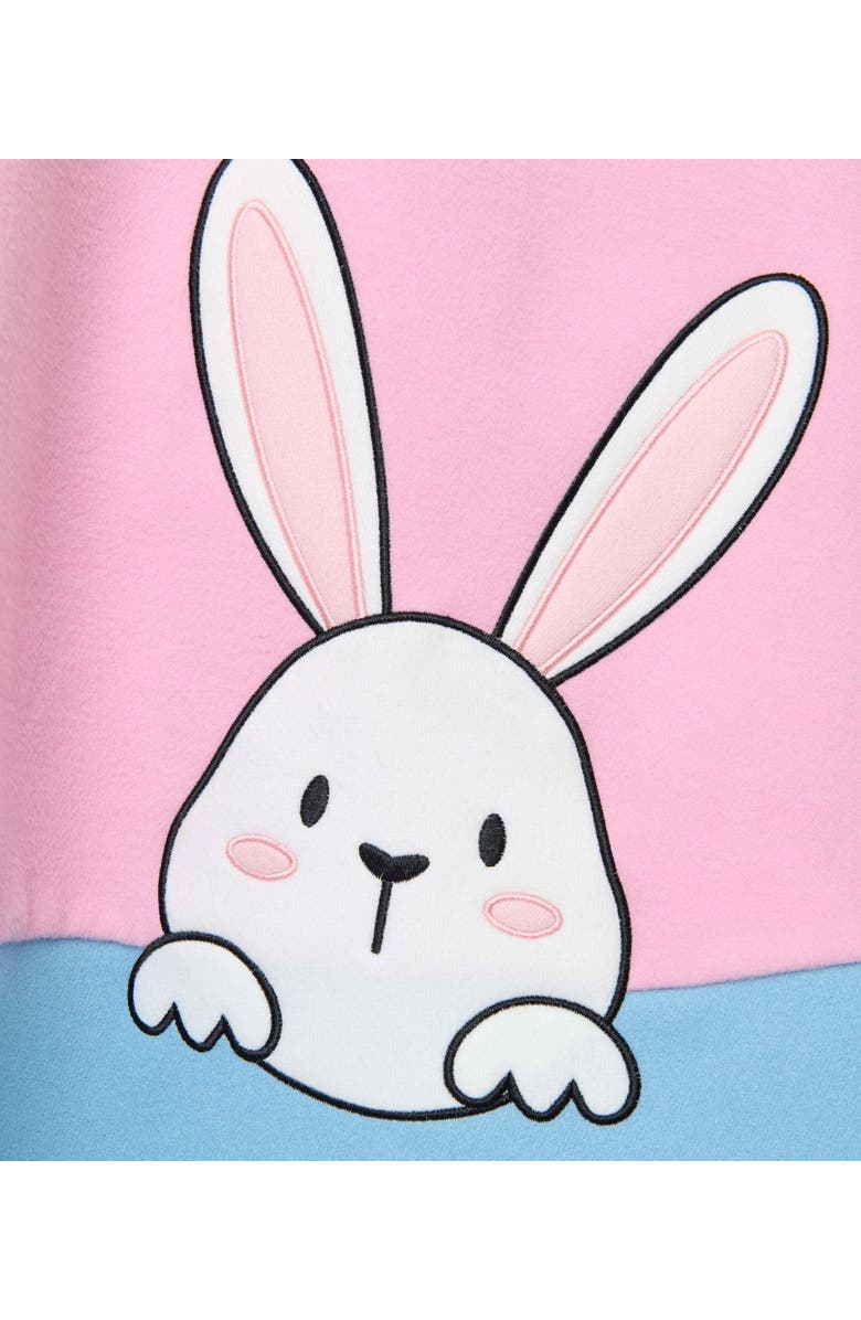 Unique Vintage Plus Size High Waist Soda Shop Swing Skirt, Alternate, color, Pink W/Blue Border