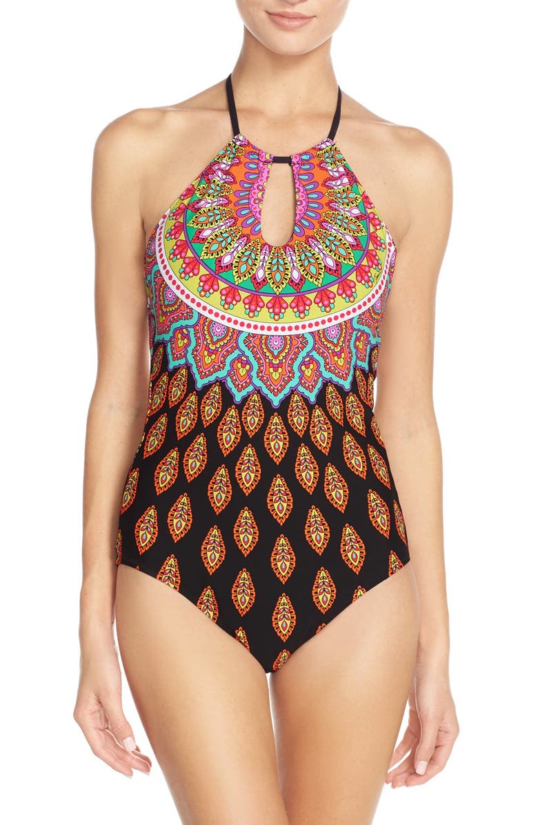 Trina Turk 'Moroccan Medallion' Print One-Piece Swimsuit, Main, color,