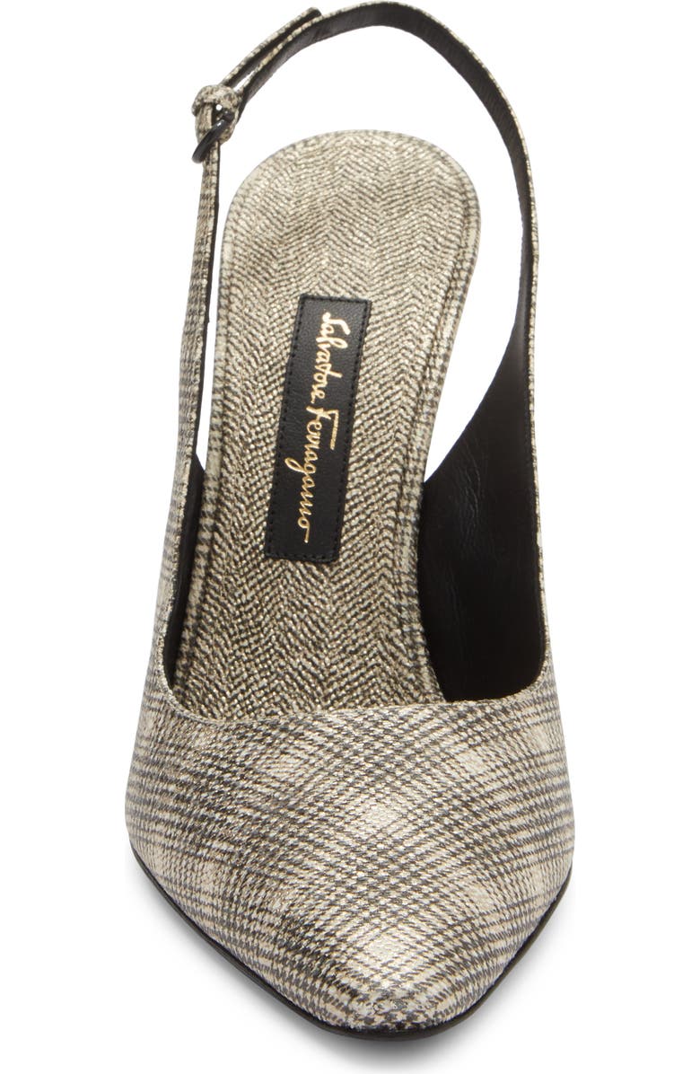 FERRAGAMO Jessie X5 Slingback Pump, Alternate, color, Light Yellow Gold