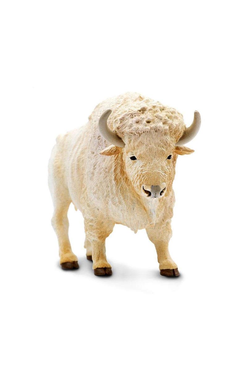 Safari Ltd. White Buffalo Kids Toy Figure, Alternate, color, NO COLOR