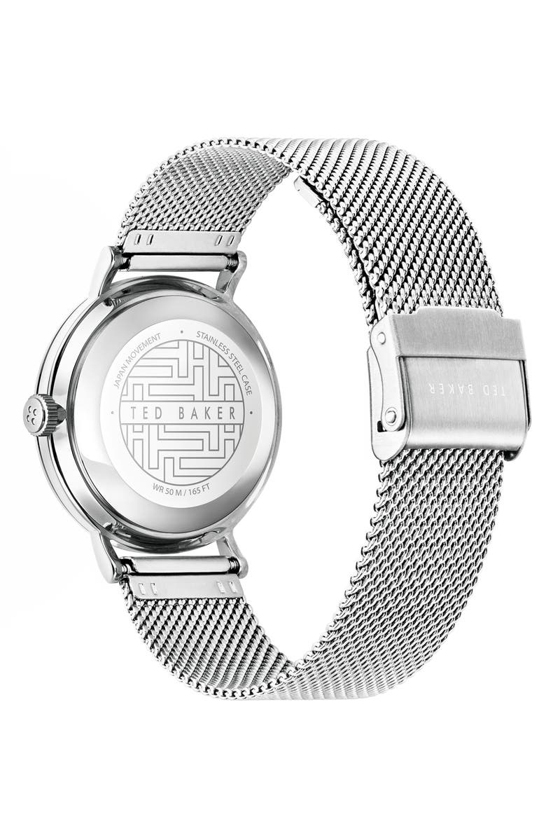 Ted Baker London Phylipa Peonia Mesh Strap Watch, 37mm, Alternate, color,