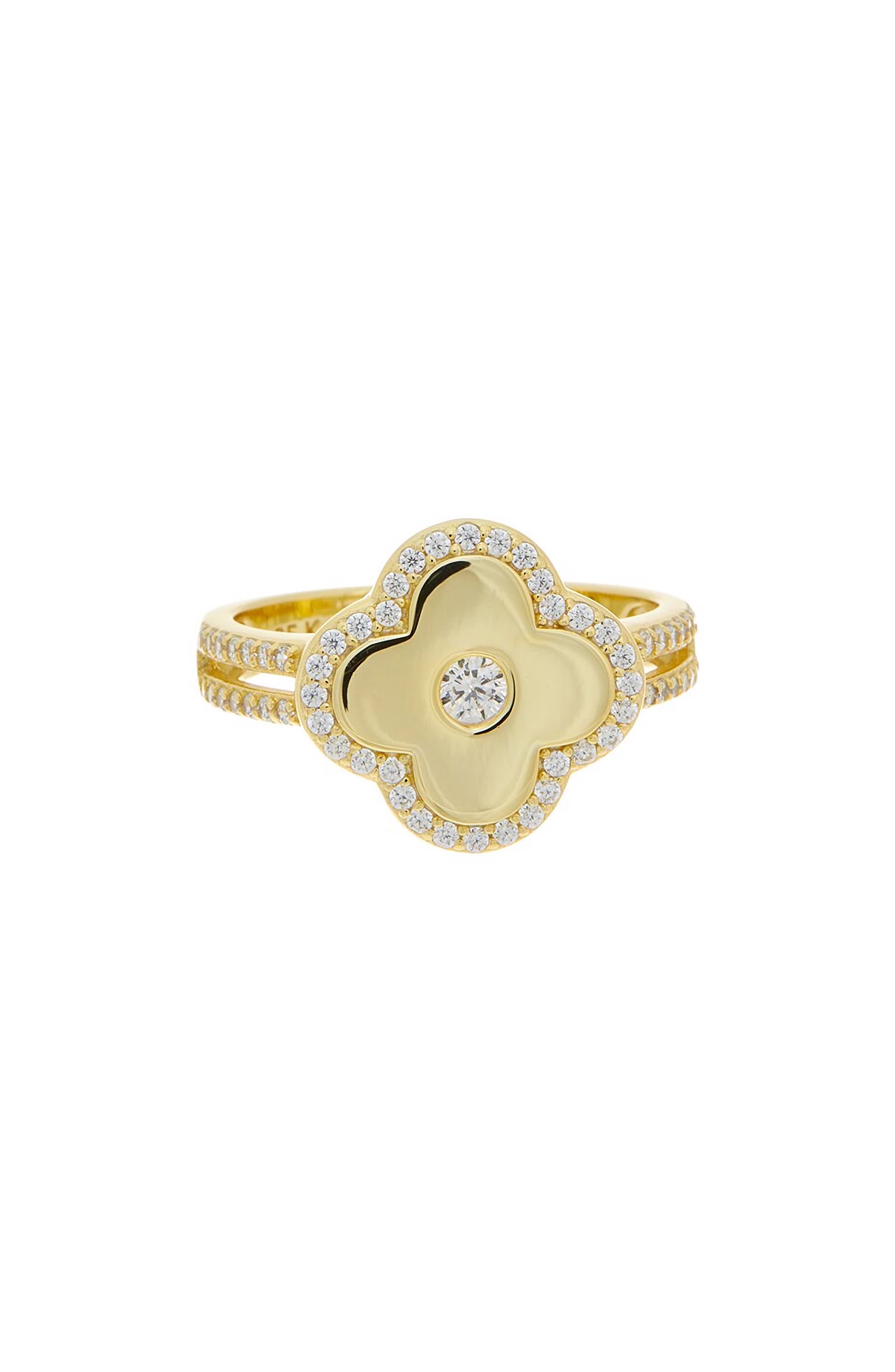Juvell Cubic Zirconia Flower Ring