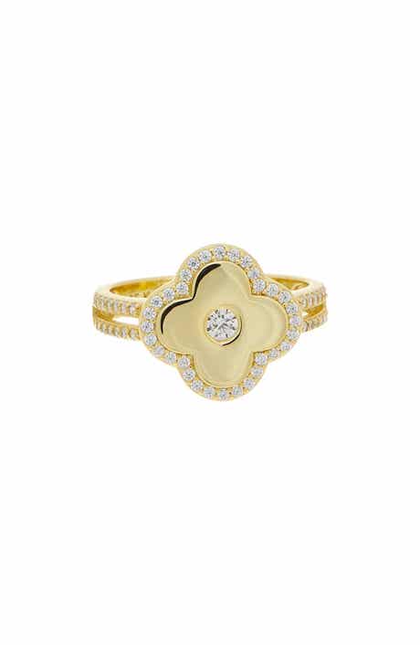 Juvell Cubic Zirconia Flower Ring