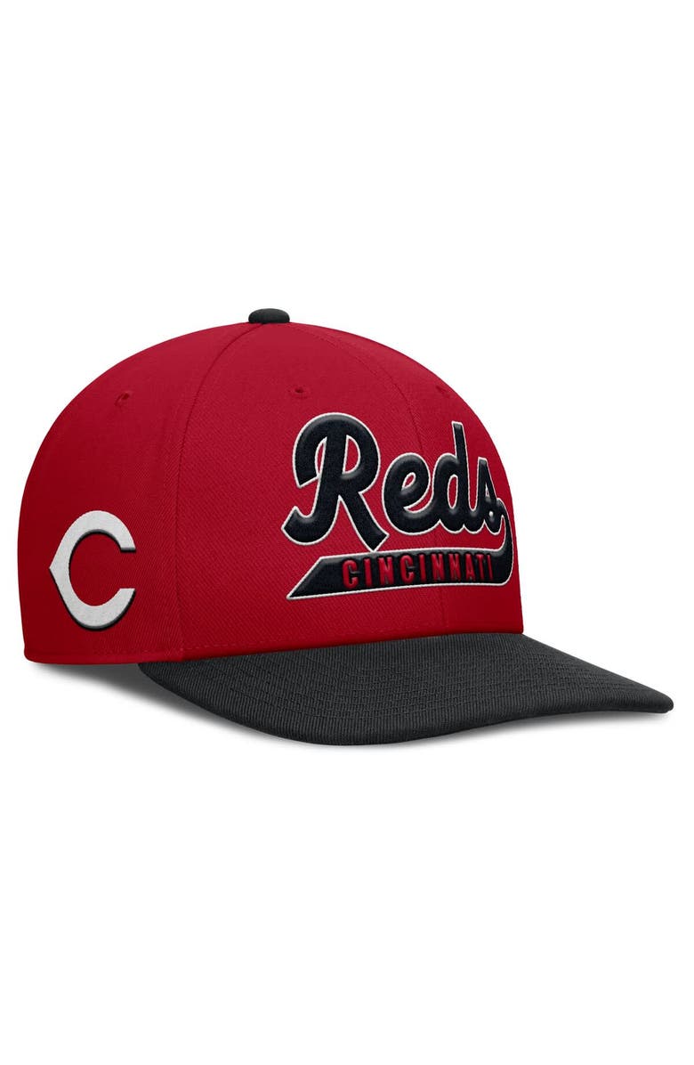 Nike Men's Nike Red/Black Cincinnati Reds Pro Performance Snapback Hat, Main, color, Red