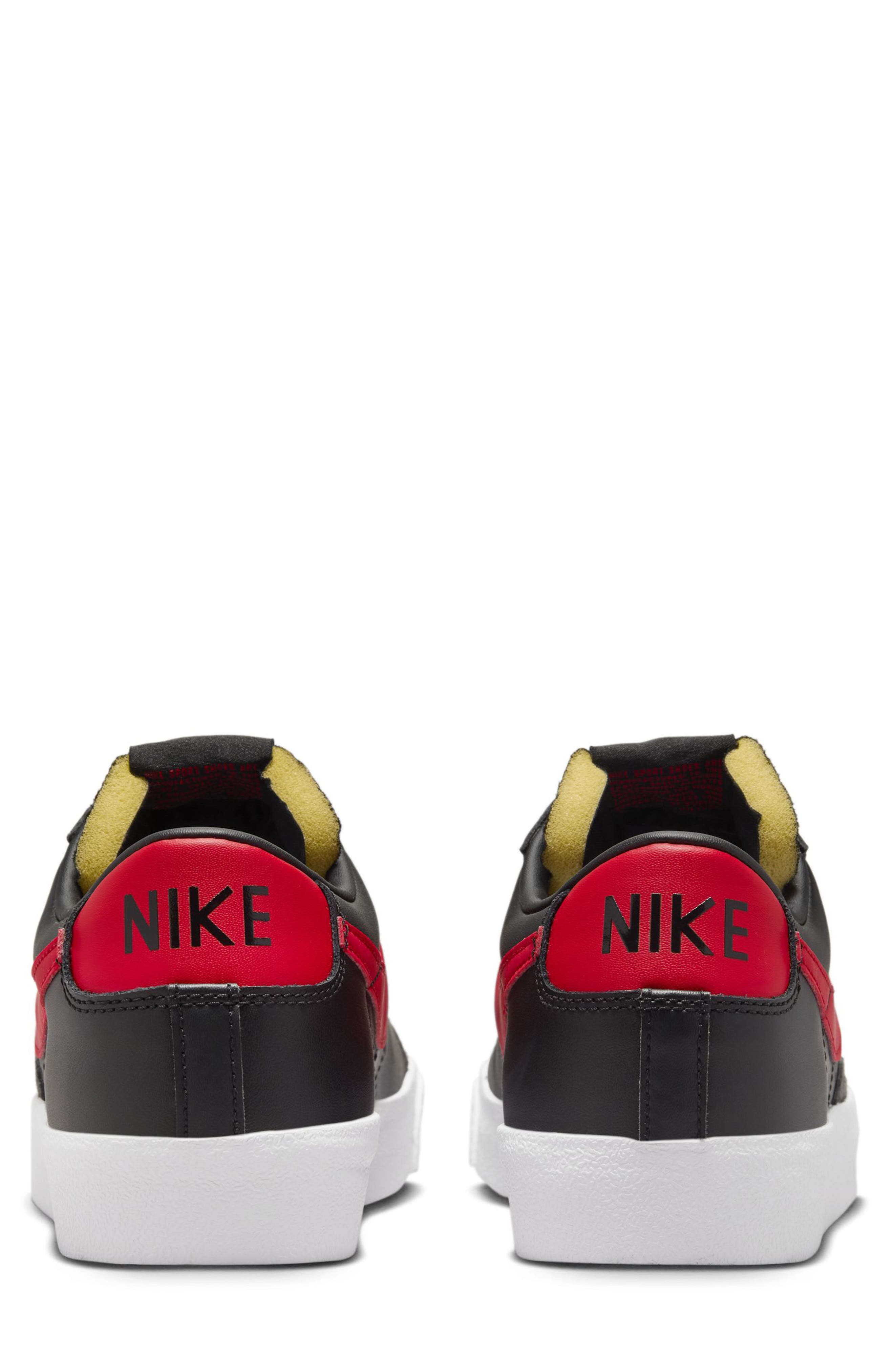 Blazer Low '77 Sneaker, Alternate, color, BLACK/ ANTHRACITE/ WHITE/ RED