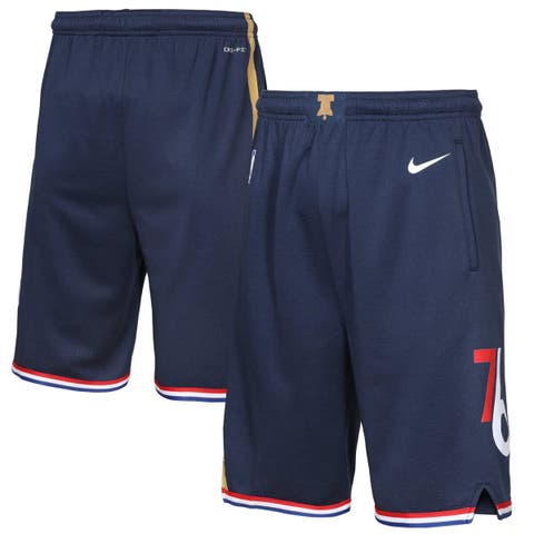 Youth Nike Navy Philadelphia 76ers 2025/26 City Edition Swingman Performance Shorts
