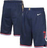 Nike Youth Nike Navy Philadelphia 76ers 2025/26 City Edition Swingman Performance Shorts