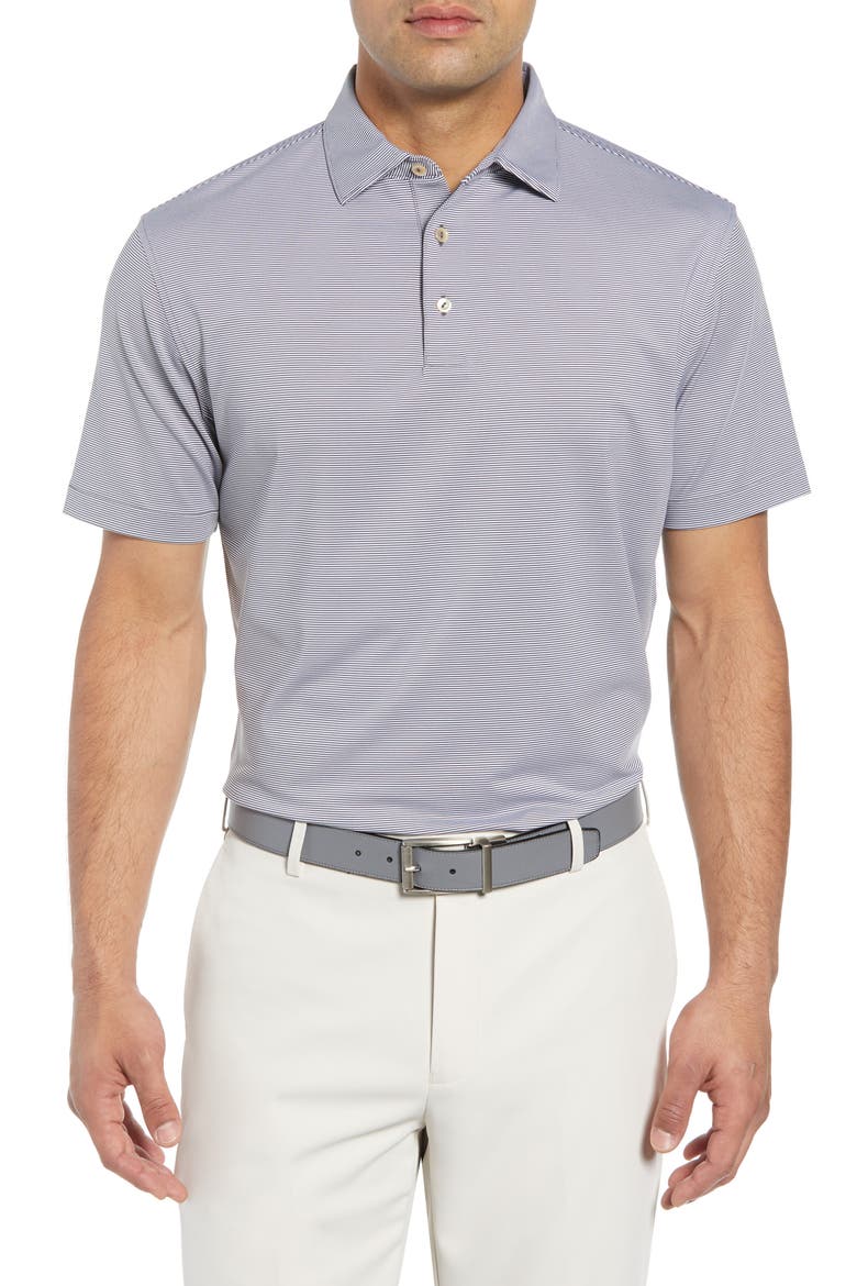 Jubilee Stripe Performance Golf Polo, Main, color, IRON