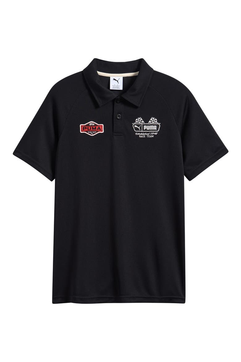 Kids' Moto Pack Performance Polo, Main, color, BLACK