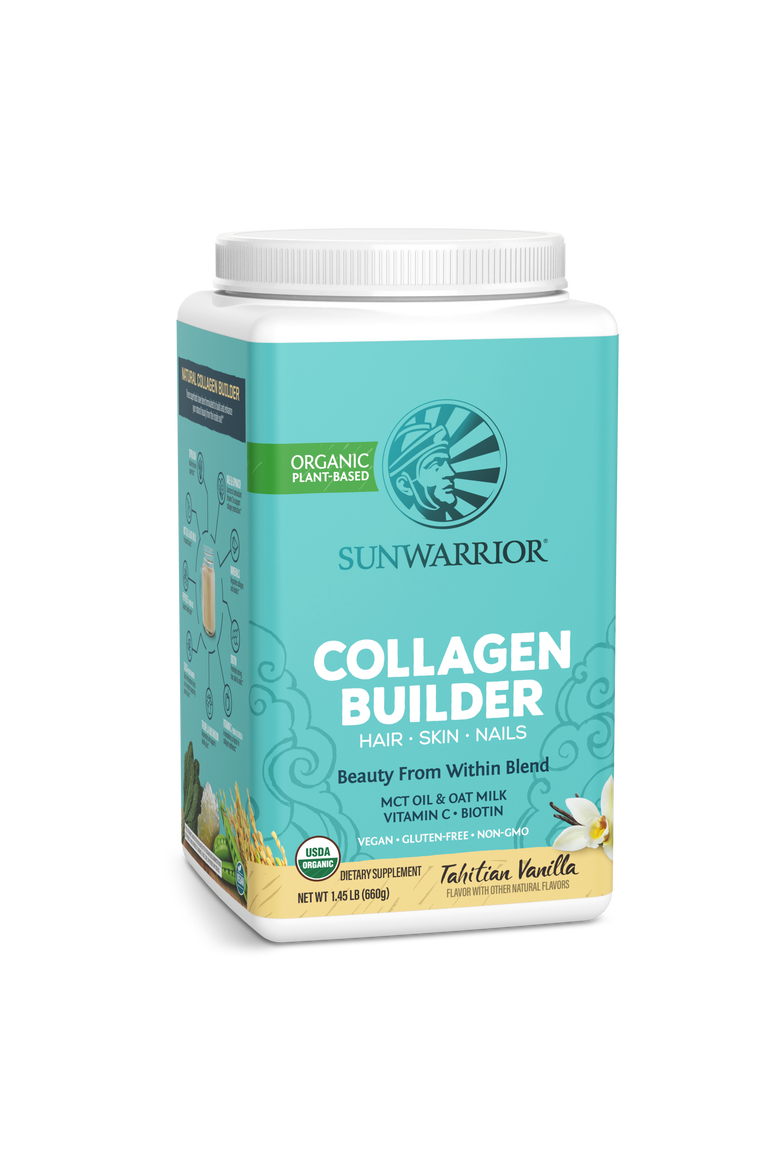 Organic Collagen Builder Powder, Tahitian Vanilla, 660g tub, Main, color, No Color
