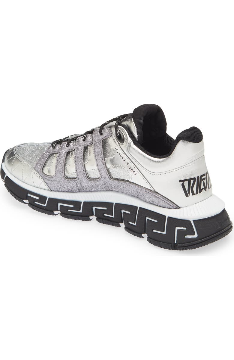 Versace Trigrecca Glitter Sneaker, Alternate, color,