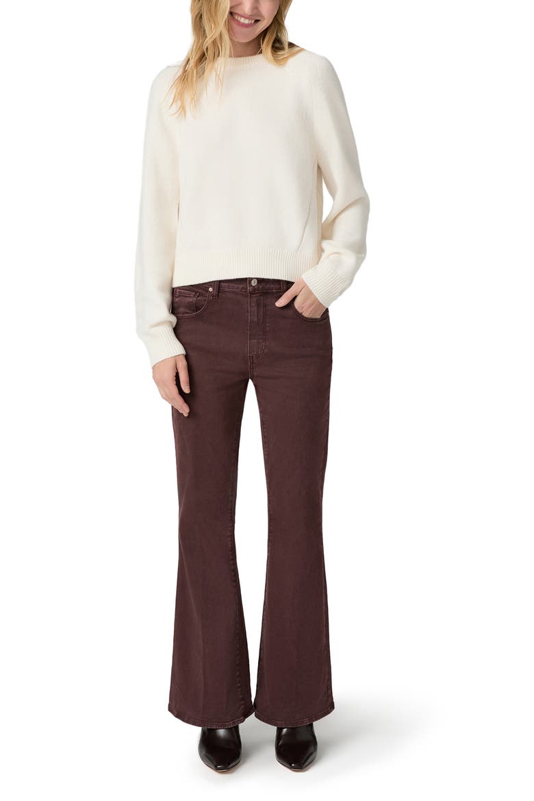 Zaire Merino Wool & Organic Cotton Blend Sweater, Alternate, color, IVORY