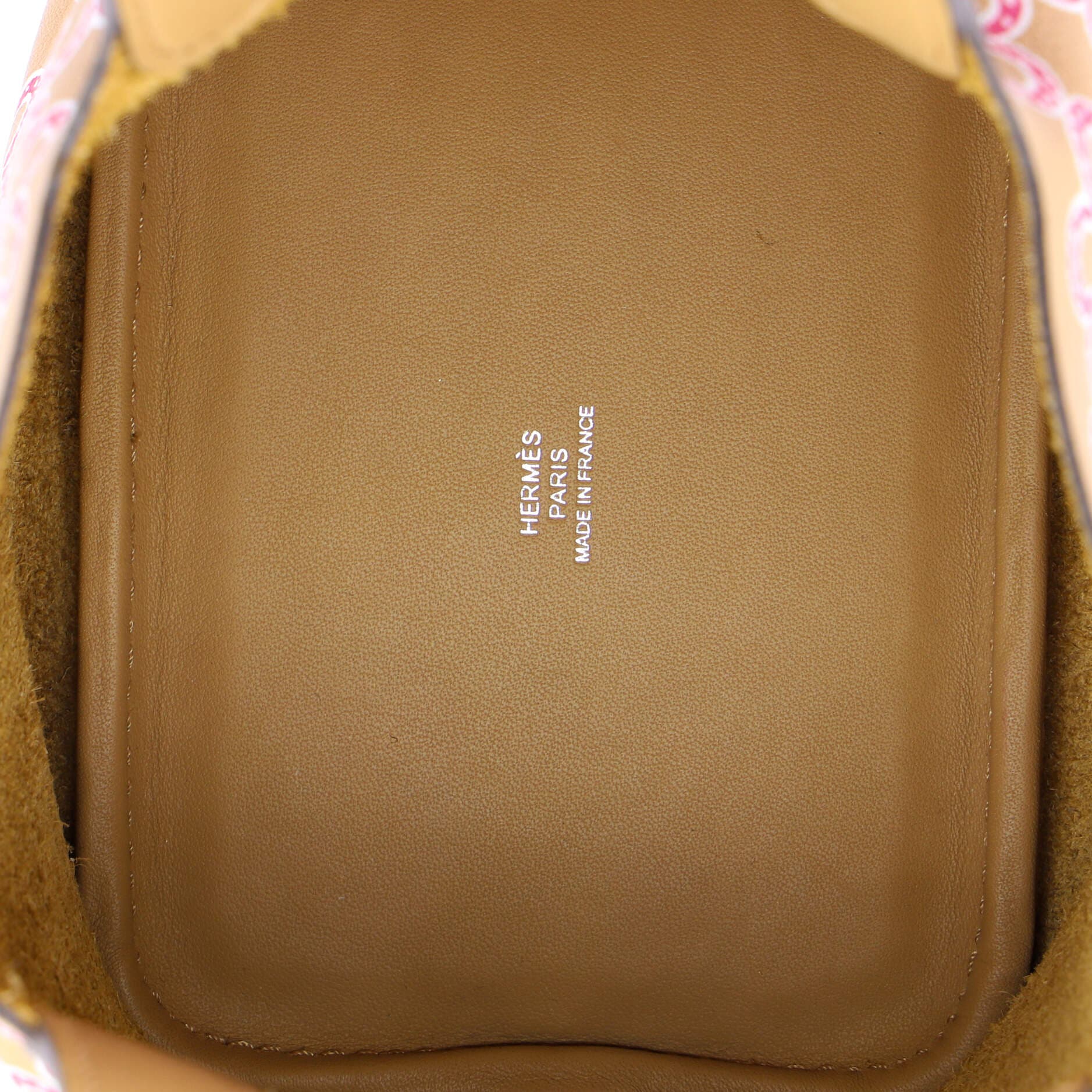 Pre-Owned Hermes Picotin Lock Bag Lucky Daisy Printed Swift Micro, Alternate, color, 