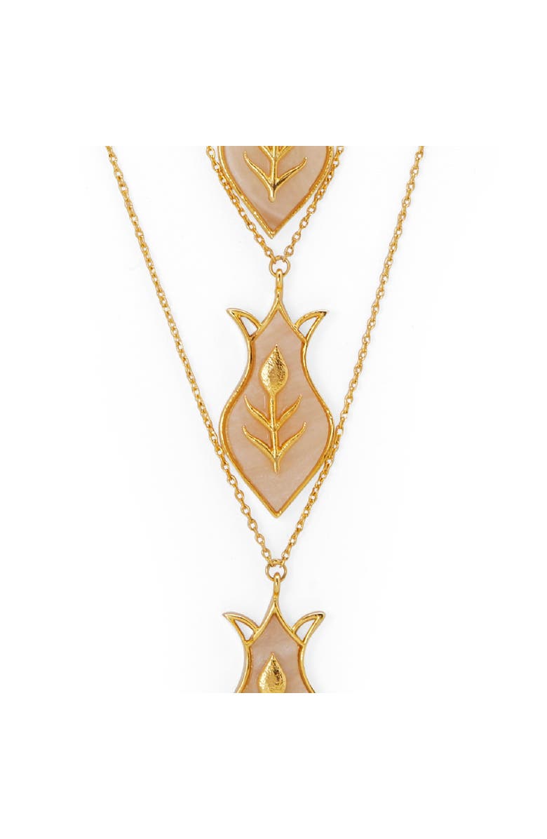 Dhwani Bansal Amphora Layered Necklace, Alternate, color, Gold Plated