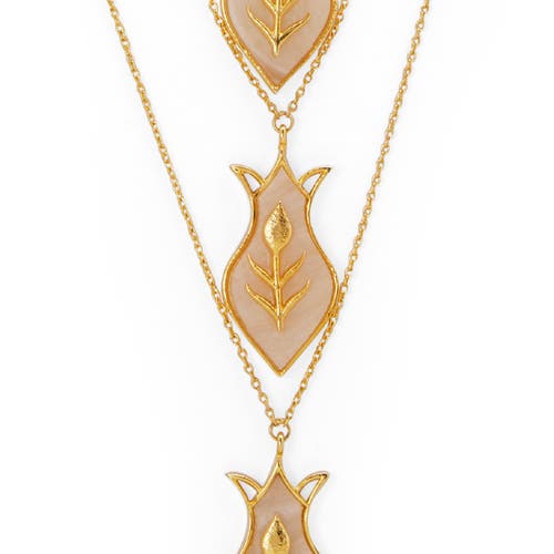 Dhwani Bansal Amphora Layered Necklace In Gold