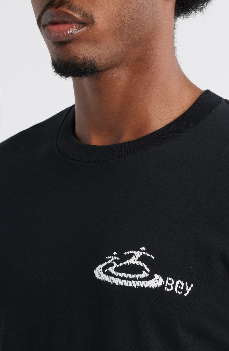 Obey The Rhythm Graphic T-Shirt, Alternate, color, Black