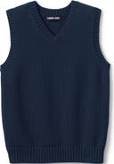 Lands' End School Uniform Kids Cotton Modal Sweater Vest