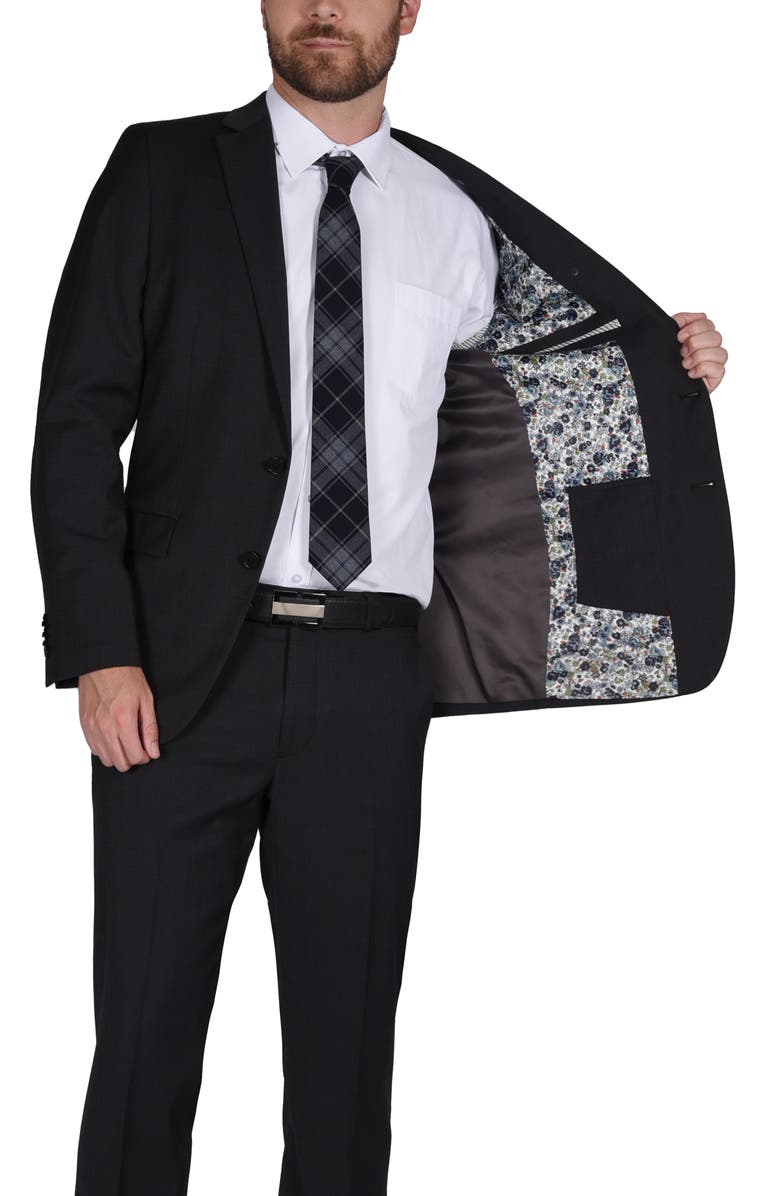 CRICKETEER Slim Fit Wool Blend Suit, Alternate, color, Charcoal