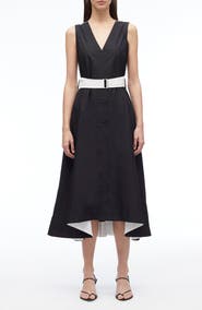 3.1 Phillip Lim Belted Poplin Midi Dress