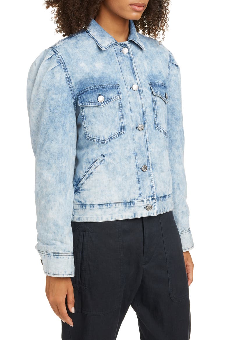 Iolinea Stonewash Denim Jacket, Alternate, color, BLUE