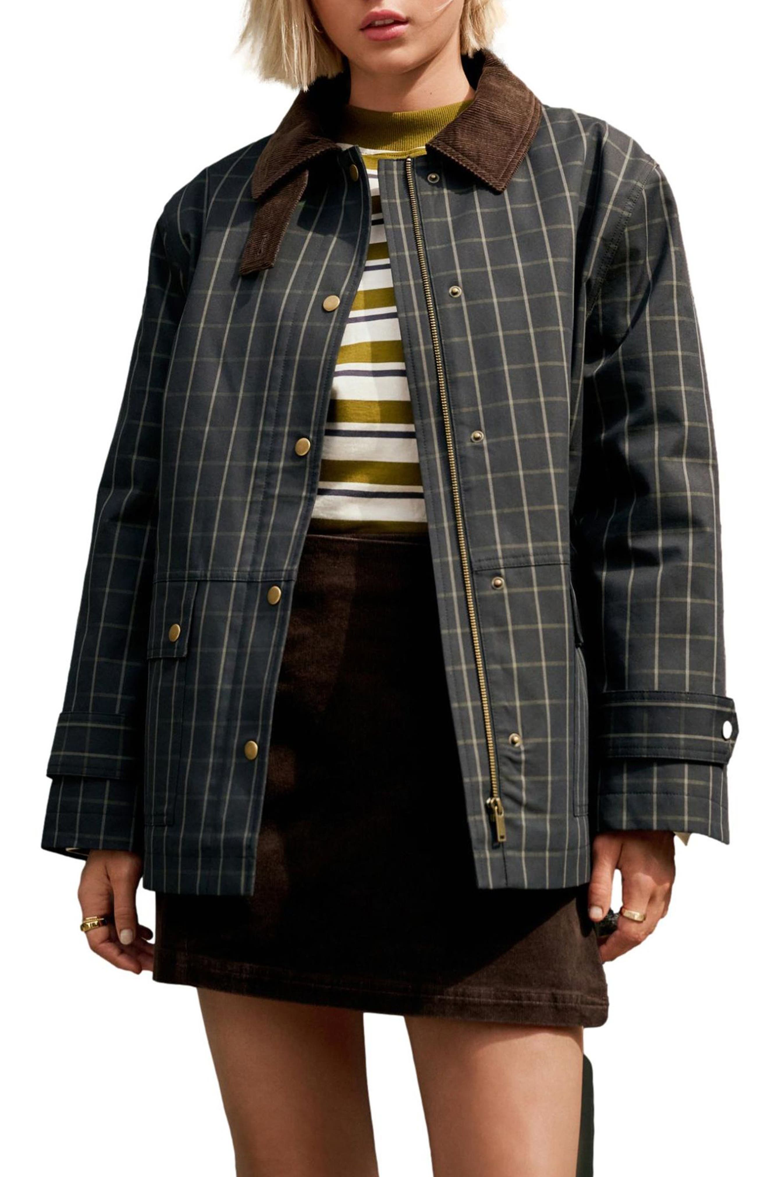 Corduroy Collar Waxed Jacket
