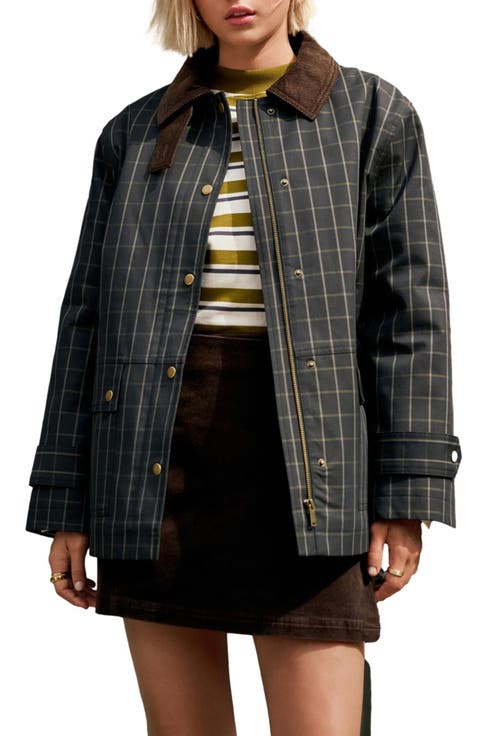 Corduroy Collar Waxed Jacket