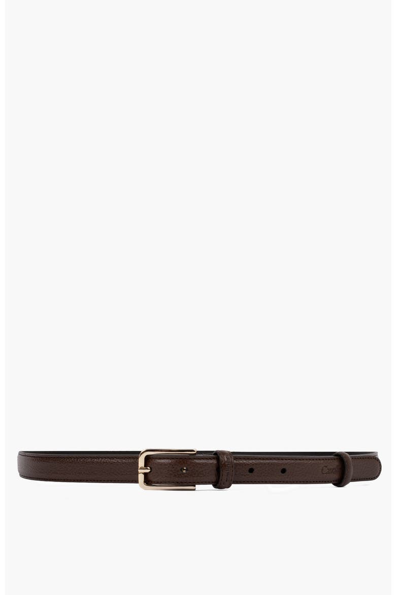 Timeless Classic Thin Leather Belt 913, Main, color, Brown