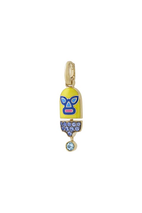 The Hurricane Sees Blue Luchadores Charm