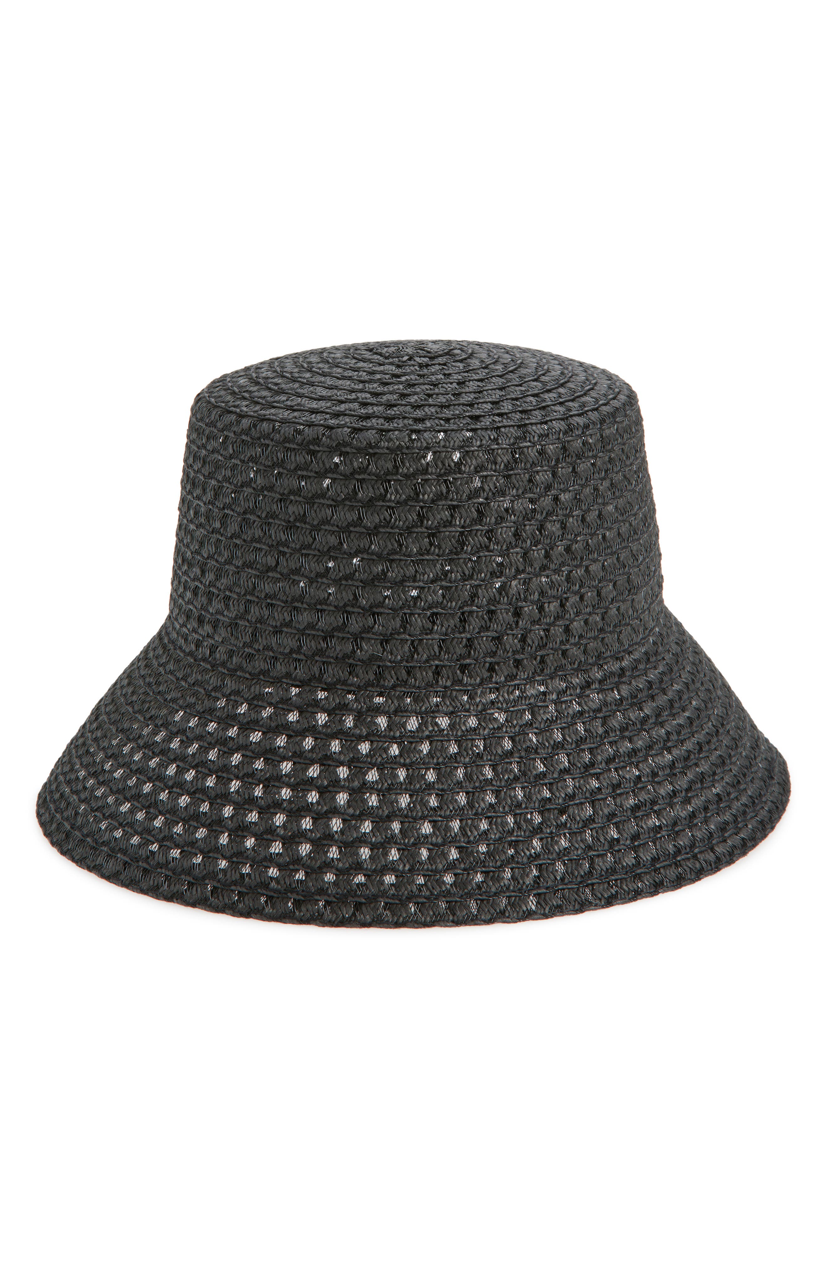 Treasure & Bond Textured Straw Bucket Hat