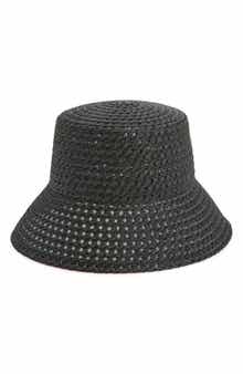 Treasure & Bond Textured Straw Bucket Hat