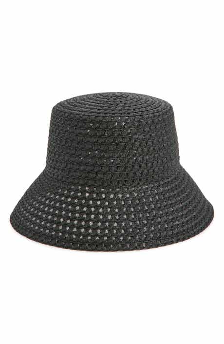 Treasure & Bond Textured Straw Bucket Hat
