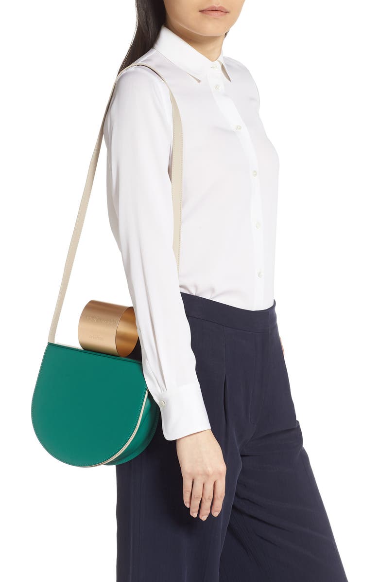 DESTREE D ESTREE D'Estrëe Mini Lucio Cuff Handle Leather Bag, Alternate, color,